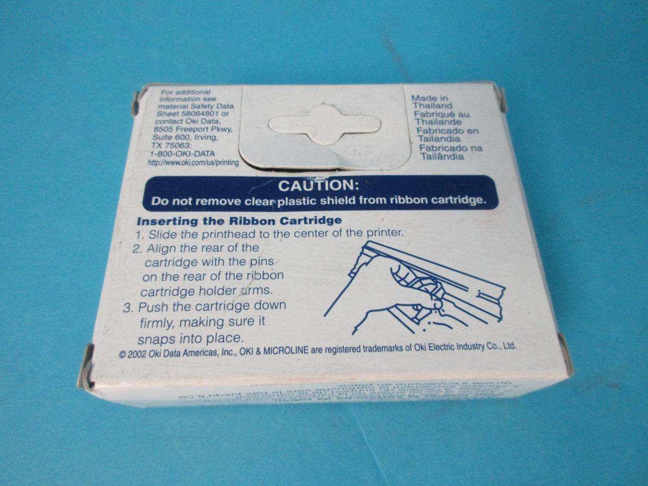 Lot of 2 Genuine Okidata Microline 182/184/186/320/321 Ribbon 52102001