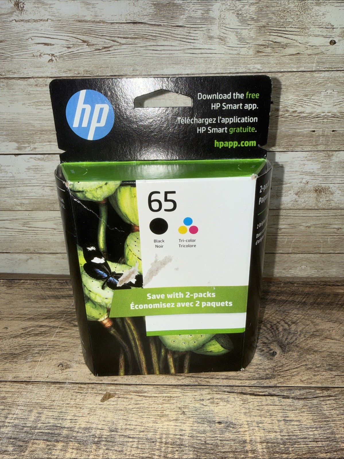 Genuine HP 65 Ink Cartridge Combo Pack for HP 2622 3752 3755 3722 – EXP 2/27