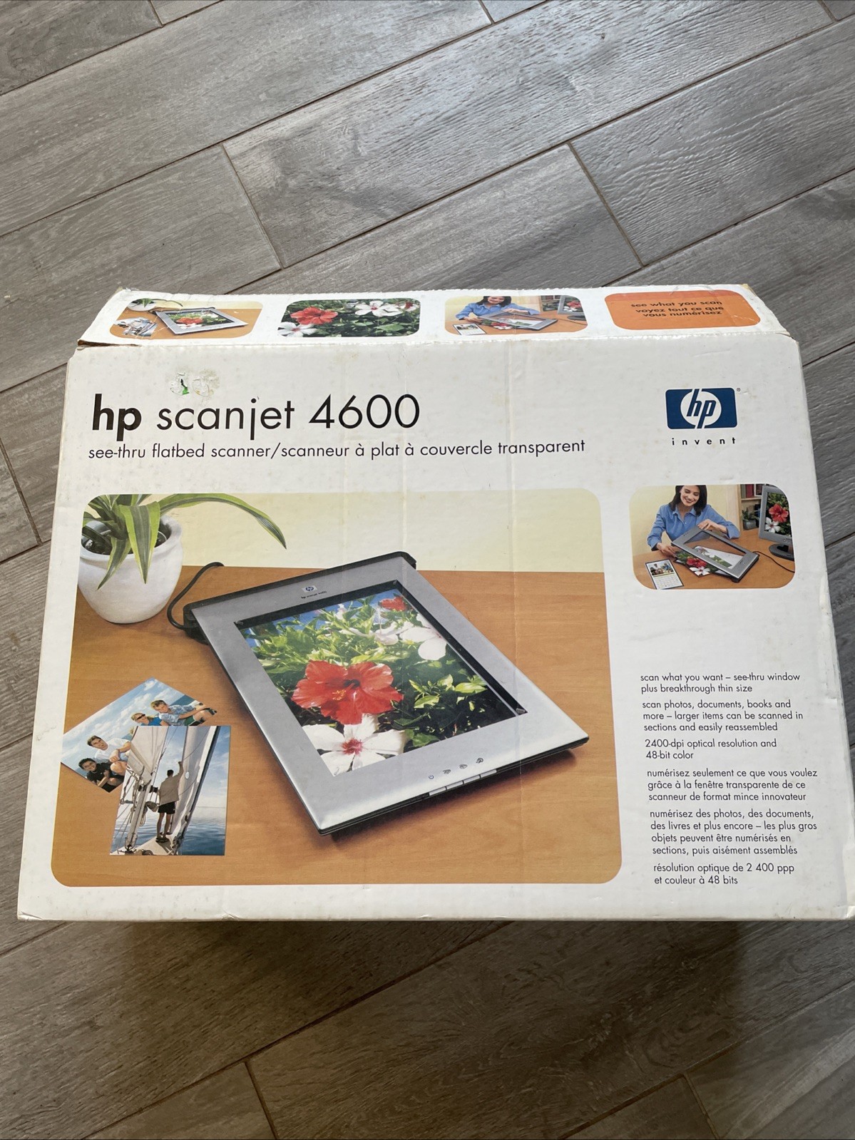 HP ScanJet 4600 Flatbed Scanner Open Box Complete w/ Cables & Stand