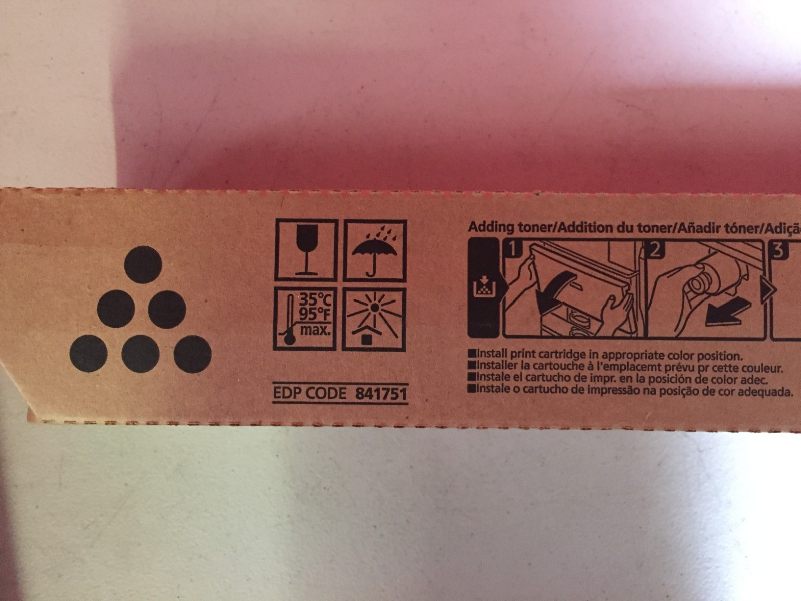 Ricoh 841751 Black Toner MP C5502 Genuine Genuine Sealed Boxed
