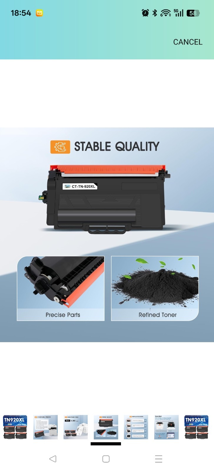 TN920XL TN920 Toner Cartridge Compatible Replacement for Brother TN 920 920XL TN