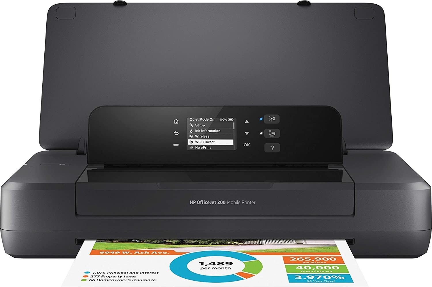REDUCED 20%-HP OfficeJet 200 Mobile Wireless Compact B&W/Color Compact Printer