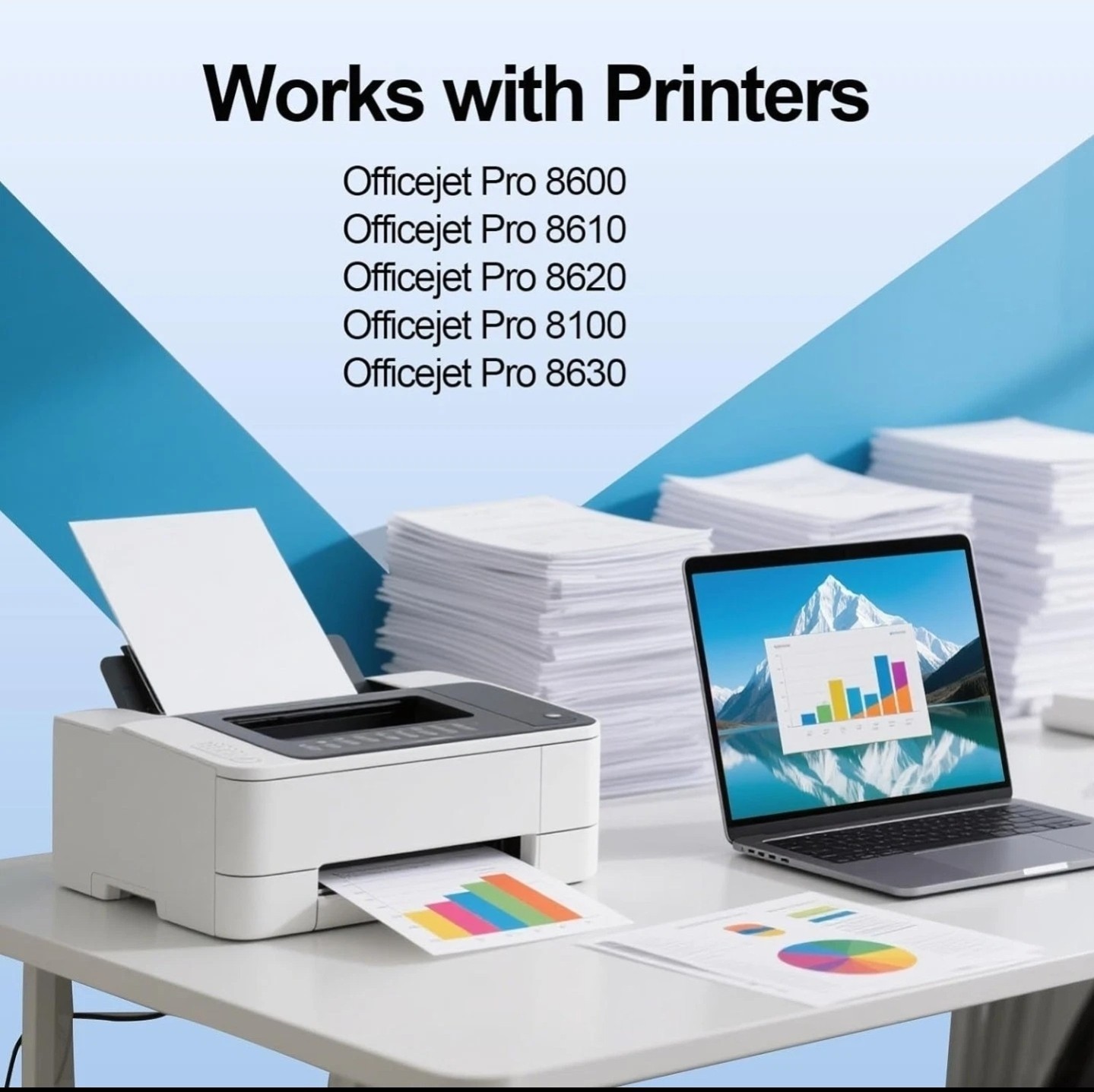 4Pack 950XL/951XL High Yield Ink Cartridges HP Officejet Pro 8600 8100 8610 8615