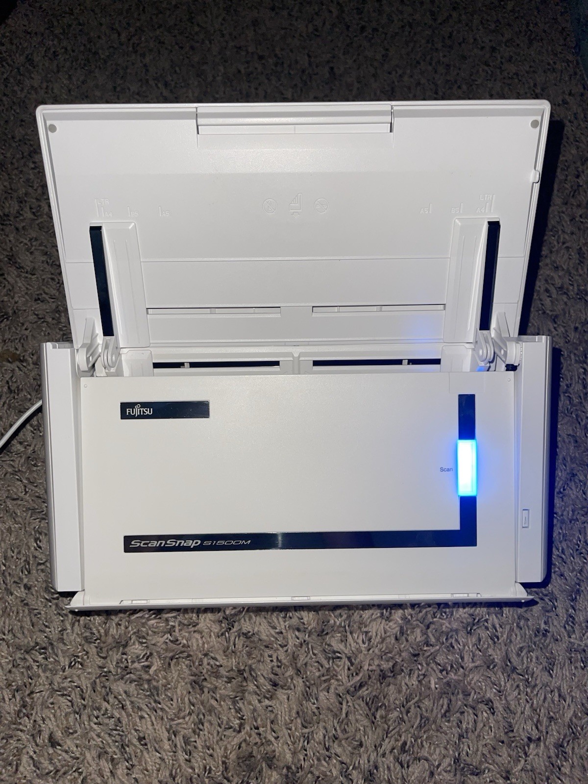 Fujitsu Scansnap S1500M Document Scanner W/Power Adapter