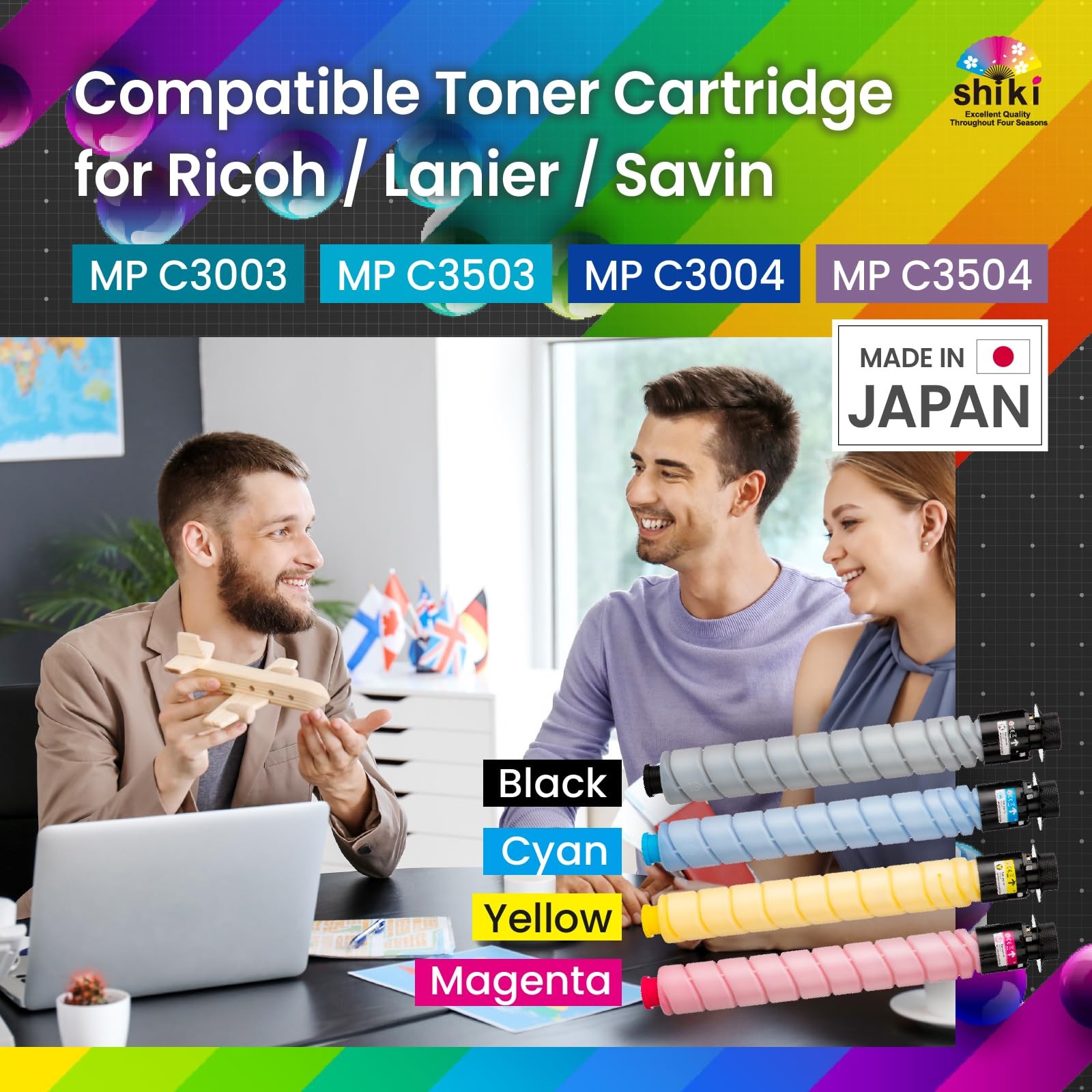 Compatible Toner Cartridge for Ricoh/Lanier/Savin MP C3003/C3503/C3004/C3504 Cya