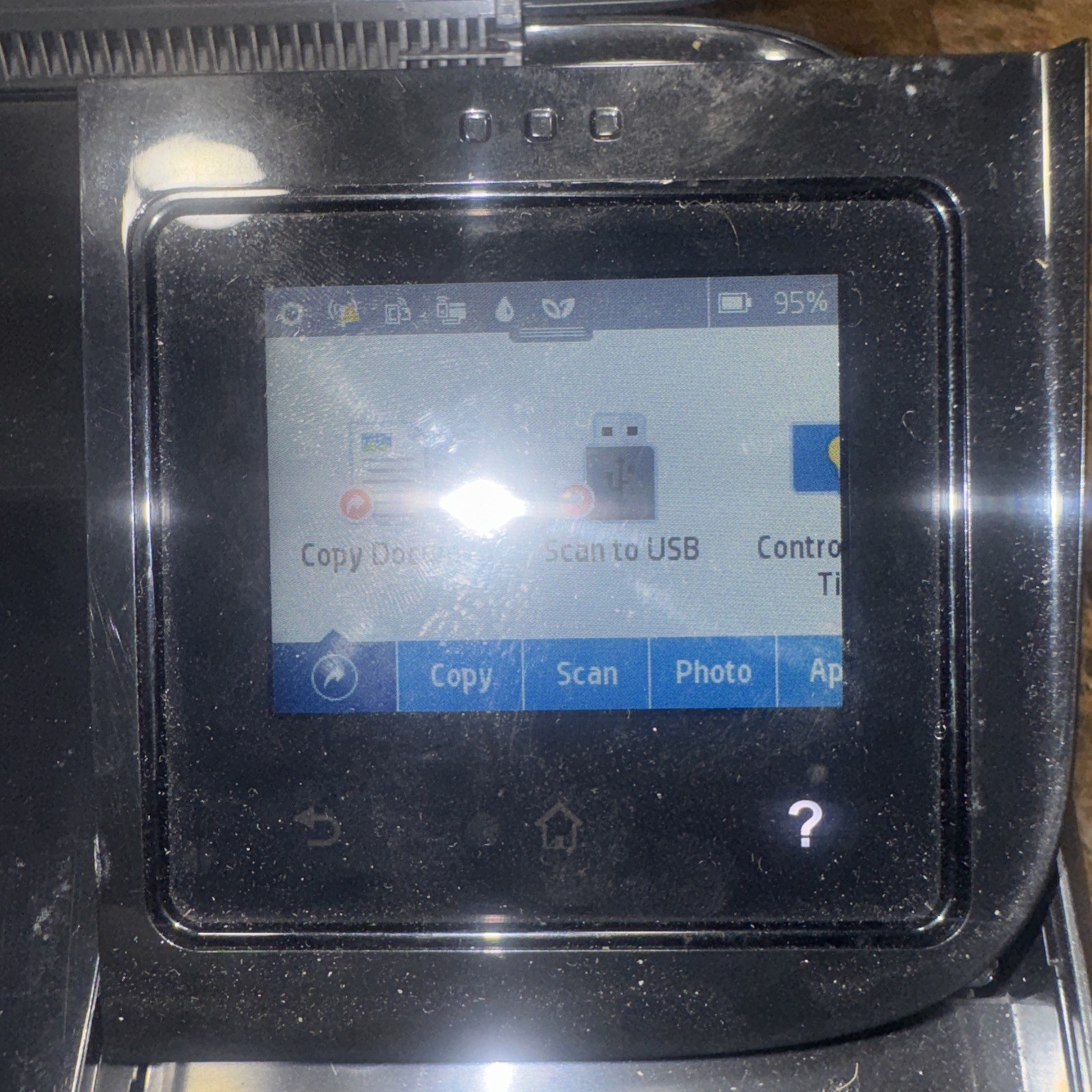 HP OfficeJet 250 Mobile All-in-One Printer w/ Battery No Power cord No Ink WORKS