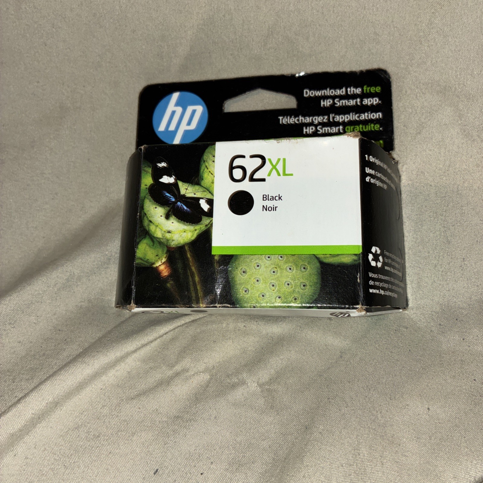 Genuine HP 62XL Black Ink Cartridge C2P05AN High Yield OEM Sealed