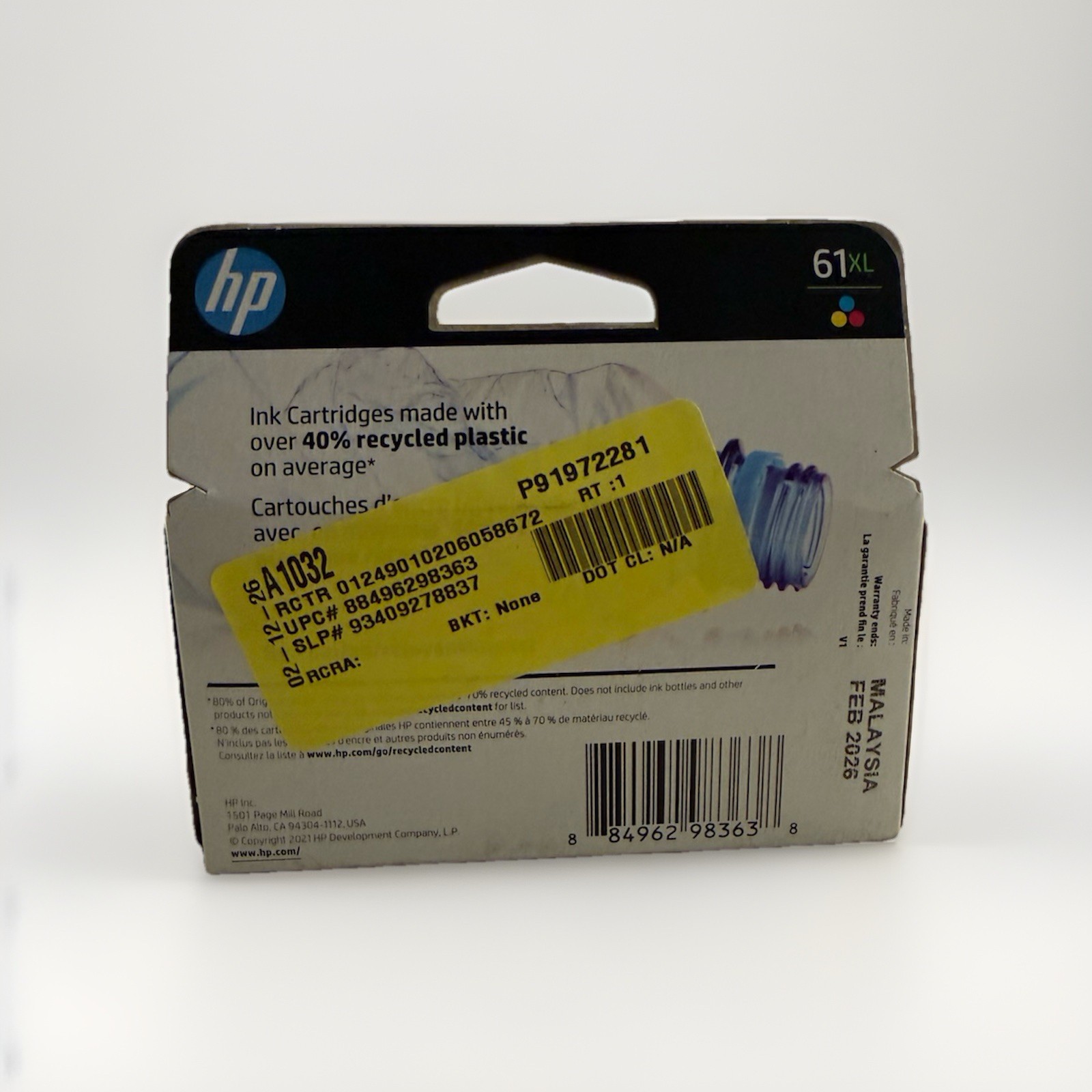 HP CH564WN#140 Tri-Color Ink Cartridge/ EXP: 02/2026