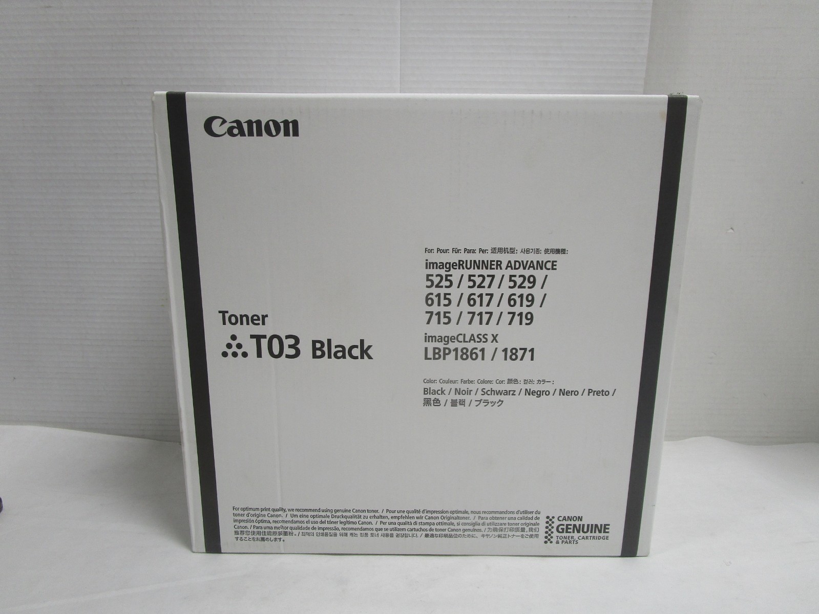 CANON T03 2725C001 Black Toner Cartridge IMAGERUNNER ADVANCE 525 NEW SEE PHOTOS