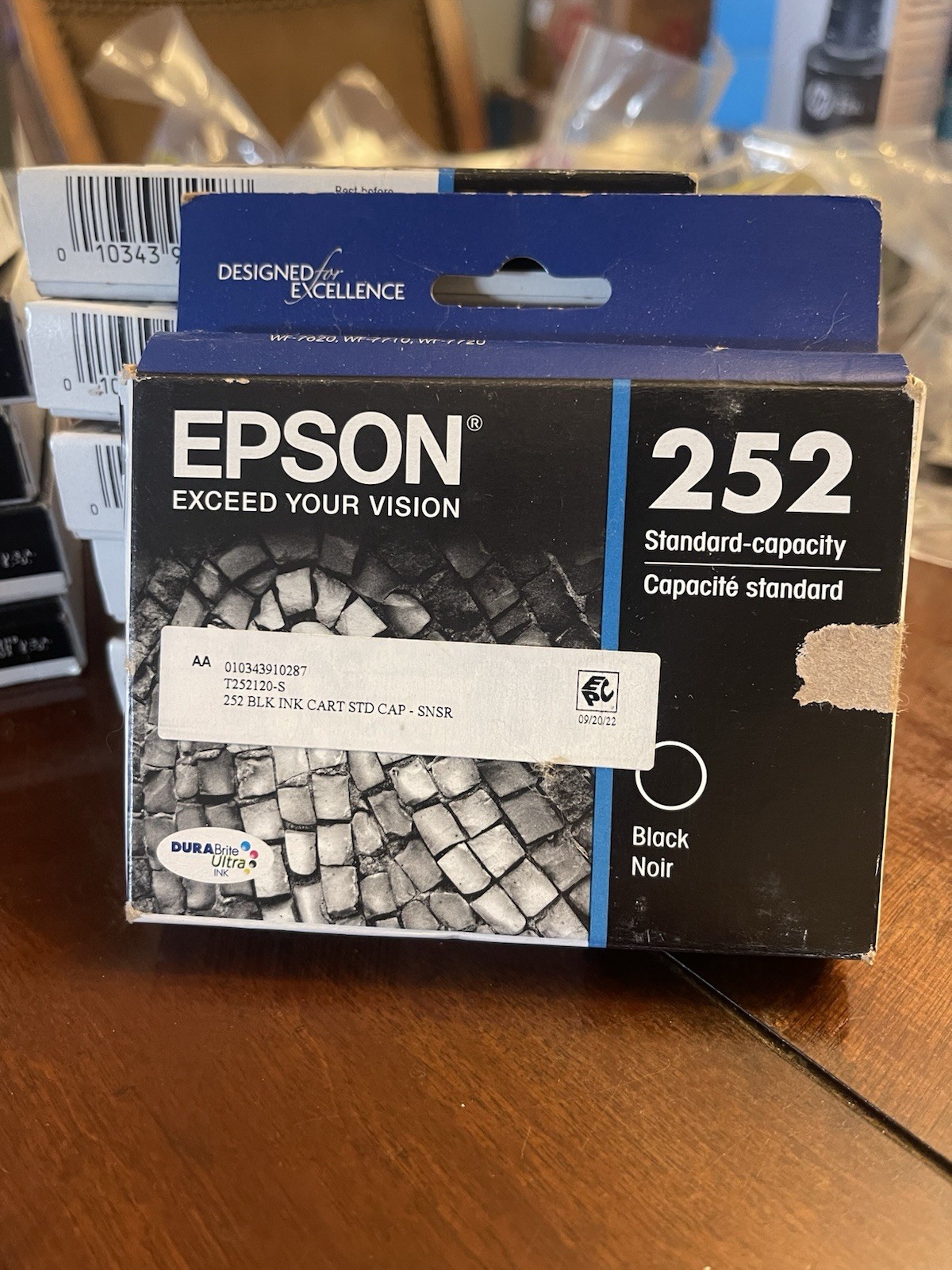 EPSON 252 Black Ink Cartridge Standard-Capacity EXP 07/2025
