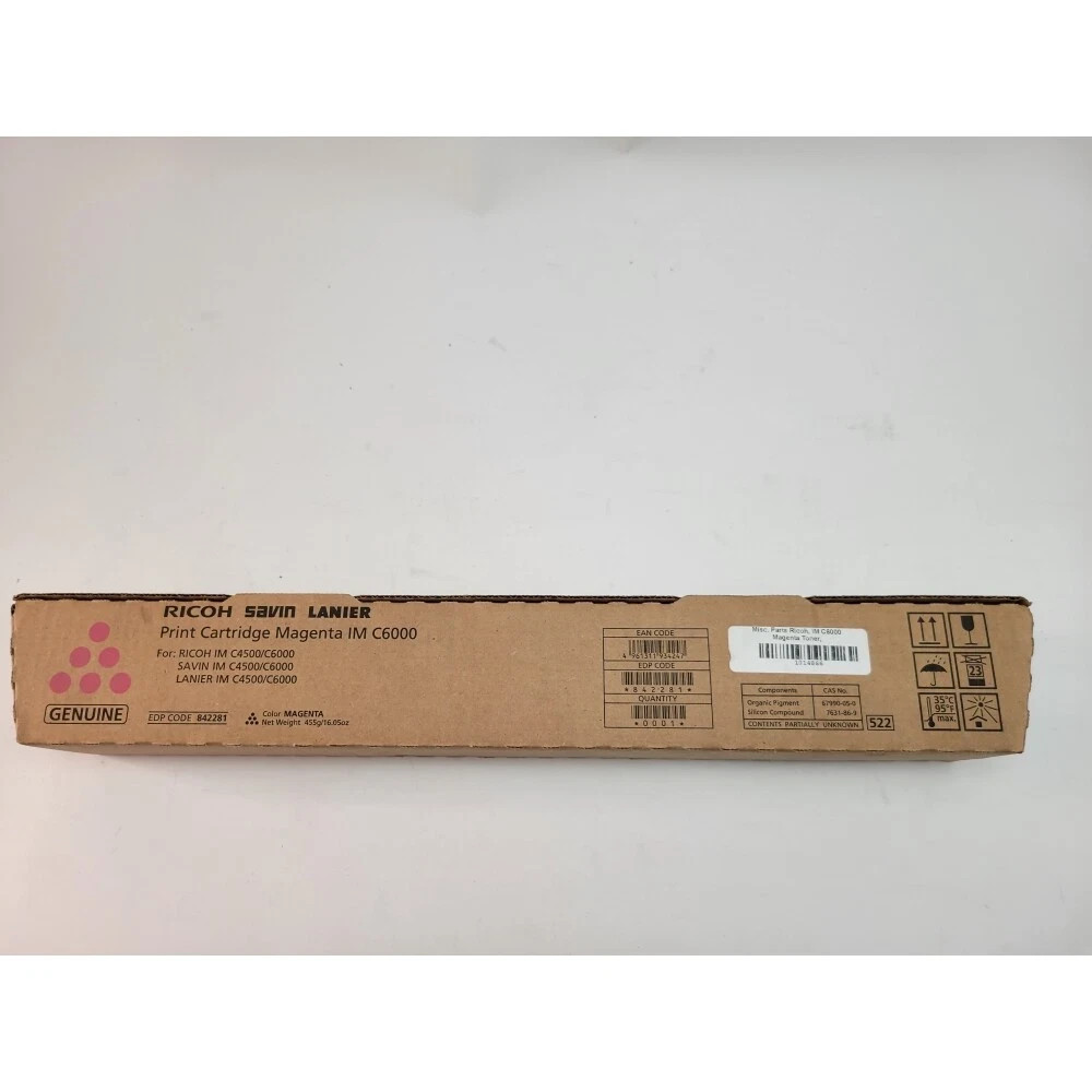 Genuine Ricoh IM C6000 Magenta Toner – New in Box