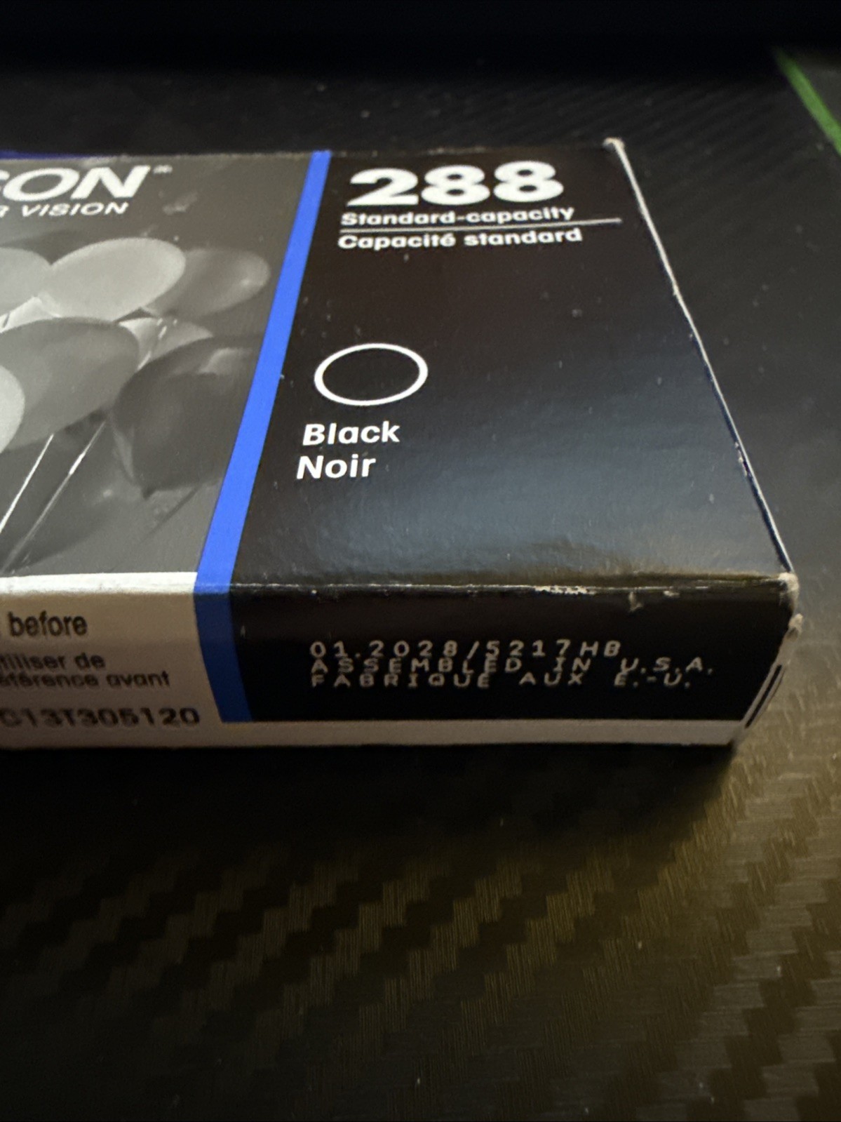 Epson DURABrite Ultra 288 (T288120) Black Ink Cartridge Expires 1/2028