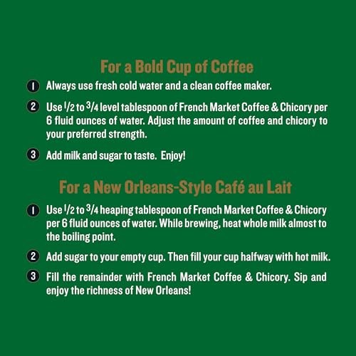 Decaf Coffee & Chicory Ground Medium-Dark Roast Blend 12 oz Can Pack of 1