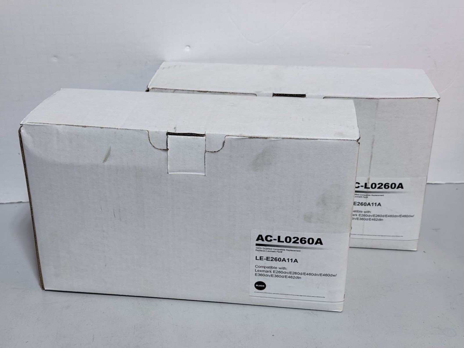 Lot of 2 – For LEXMARK / IBM E260A11A Laser Toner Cartridge E20 E260 E360 E460