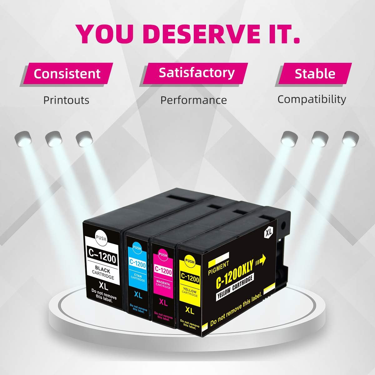 PGI-1200XL Compatible Ink Cartridges Replacement for Canon MB2320 MB2720 MB2700