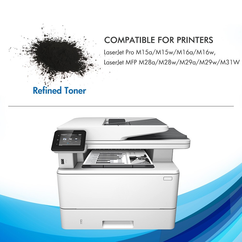 2x CF248A Black Toner Compatible For HP 48A LaserJet Pro M15w M16W M28W MFP M29W