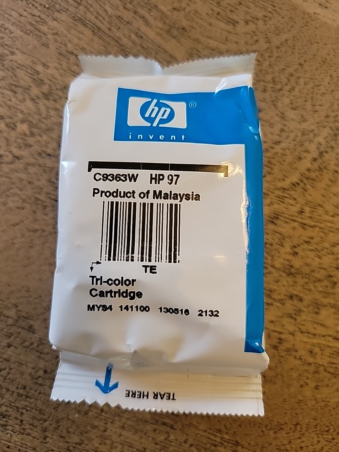 HP 97 Tri-Color Ink Cartridge C9363W New Sealed OEM Genuine Authentic