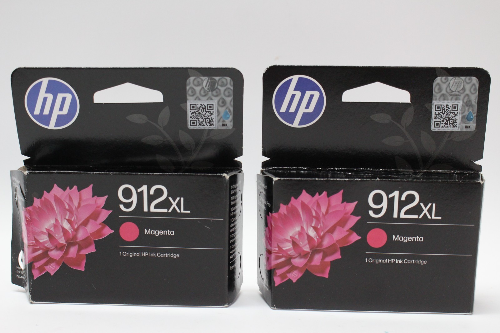2x Genuine HP 912XL Magenta Ink Cartridge 3YL82AE 06/2027
