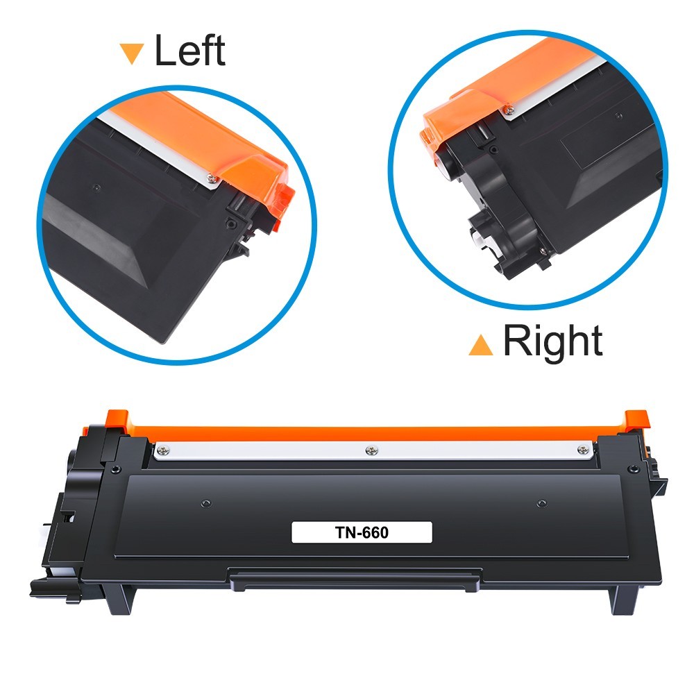 2PK Black Toner Cartridge For Brother TN660 TN630 HL-L2380DW MFC-L2700DW Printer