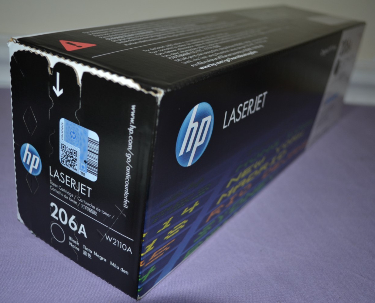 OEM HP 206A (W2110A) Black Toner Cartridge for LaserJet Pro M255, MFP M282—New