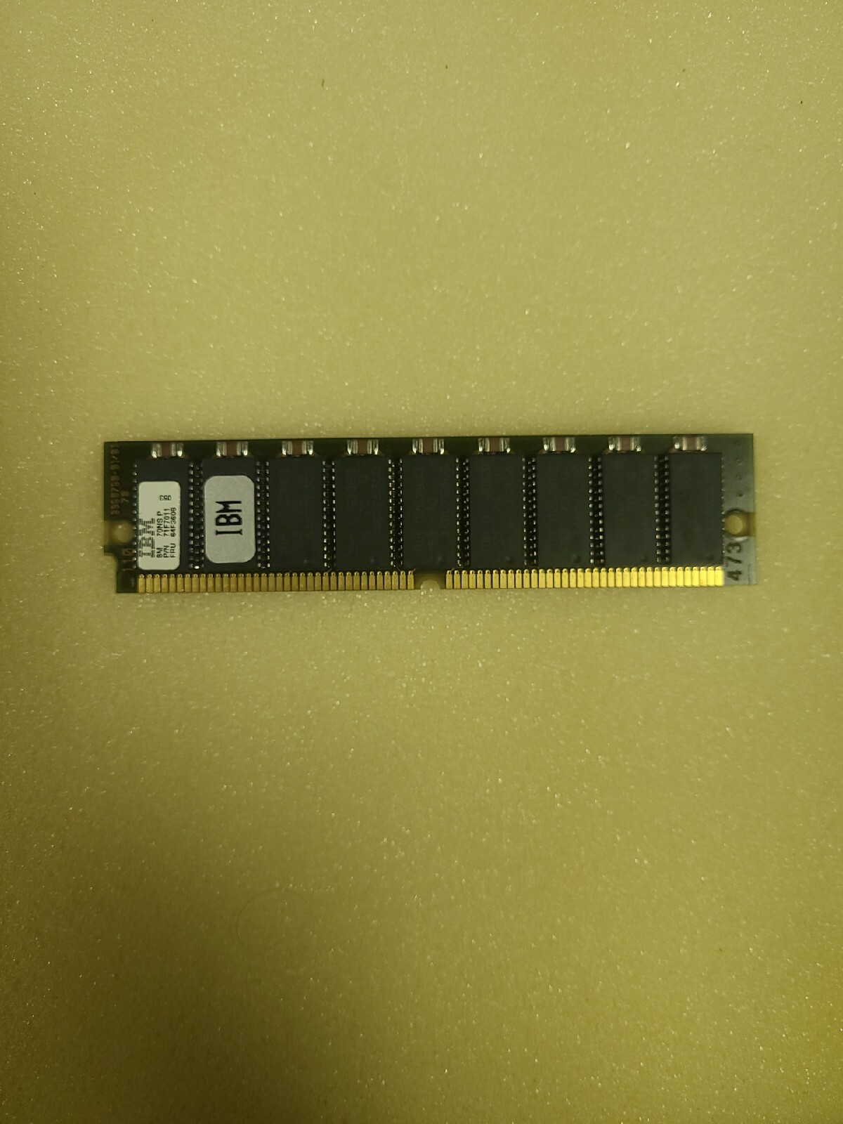 71F7011 IBM / OKI 8MB 72 PIN 2X36 PARITY GOLD LEAD FOR PS/2 SIMM 18 CHIP 24