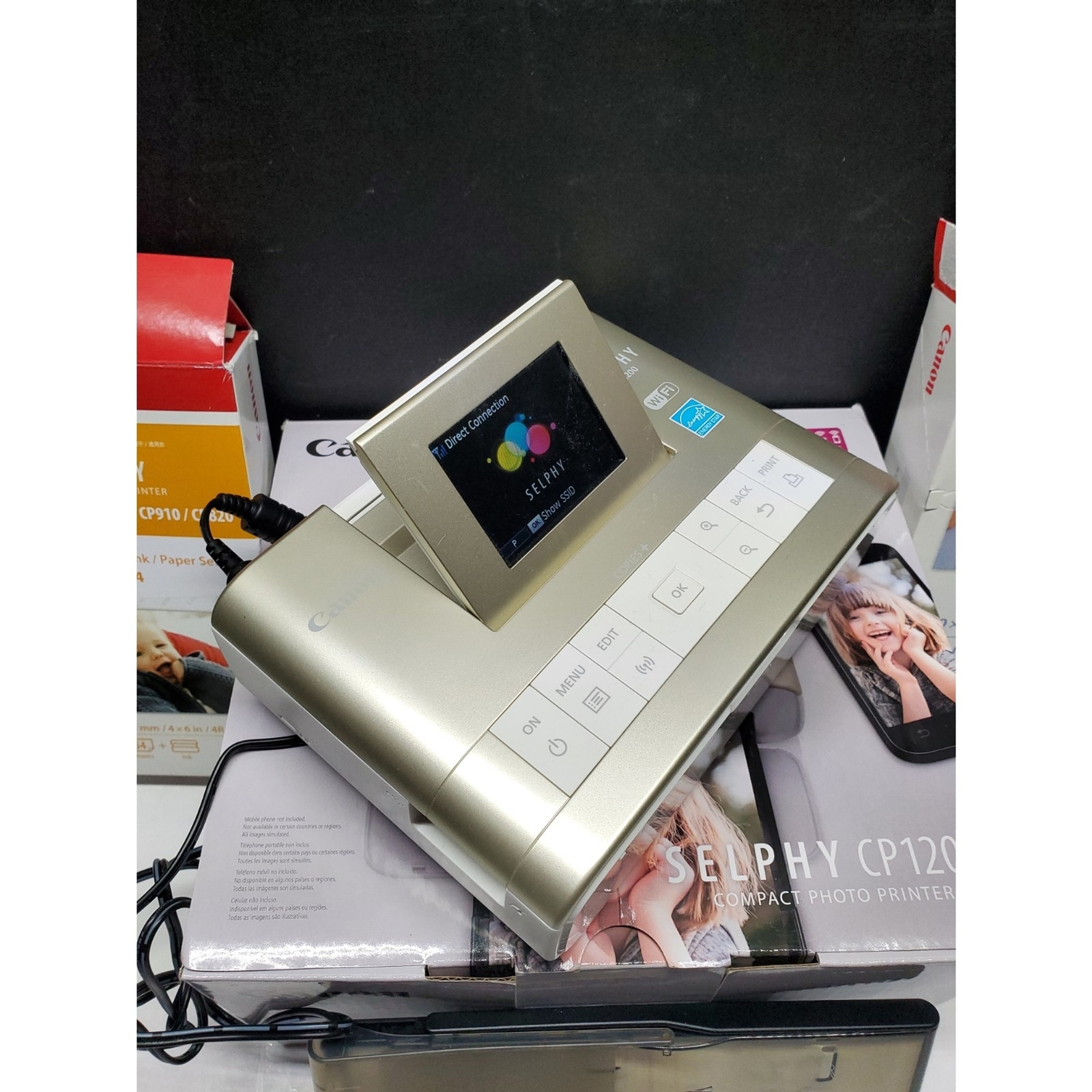 Canon Selphy Portable Photo Printer WORKING w/ Photo Paper