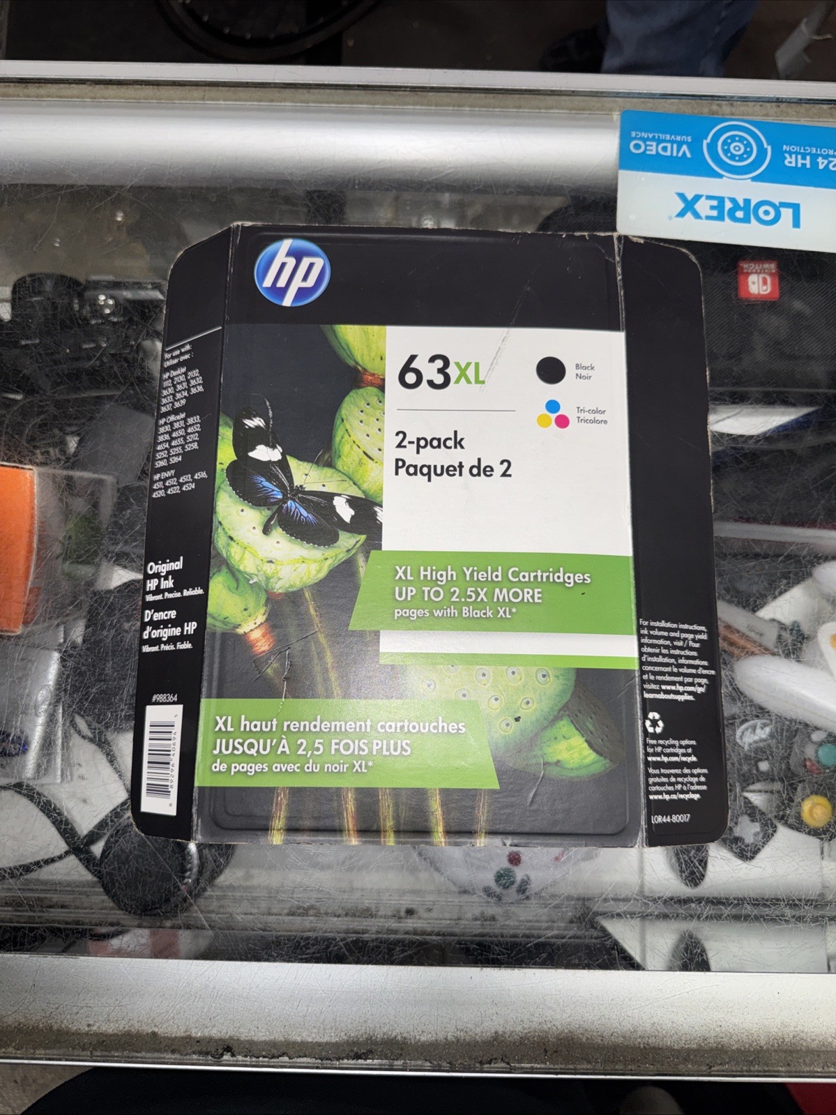 HP 63XL Combo Ink Cartridges Black & Tri-Color 2-Pack OEM Genuine 03/2022
