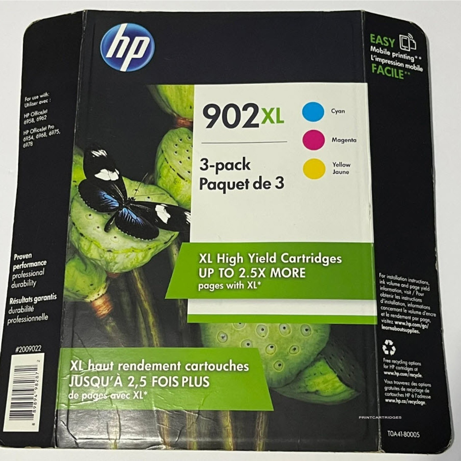 HP 902XL Genuine Color Set Cyan Magenta Yellow New HP 902 XL