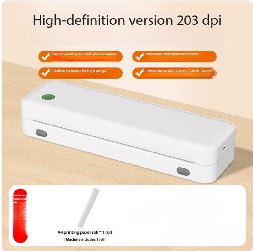 A40a Thermal Printer Compact Home-Use Portable Printer with Mobile Connectivity