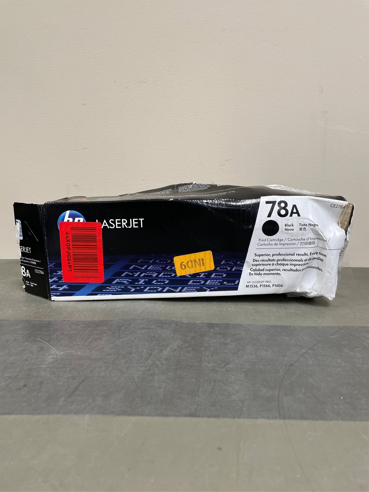 HP 78A Black Original LaserJet Toner Cartridge, ~2,100 pages, CE278A