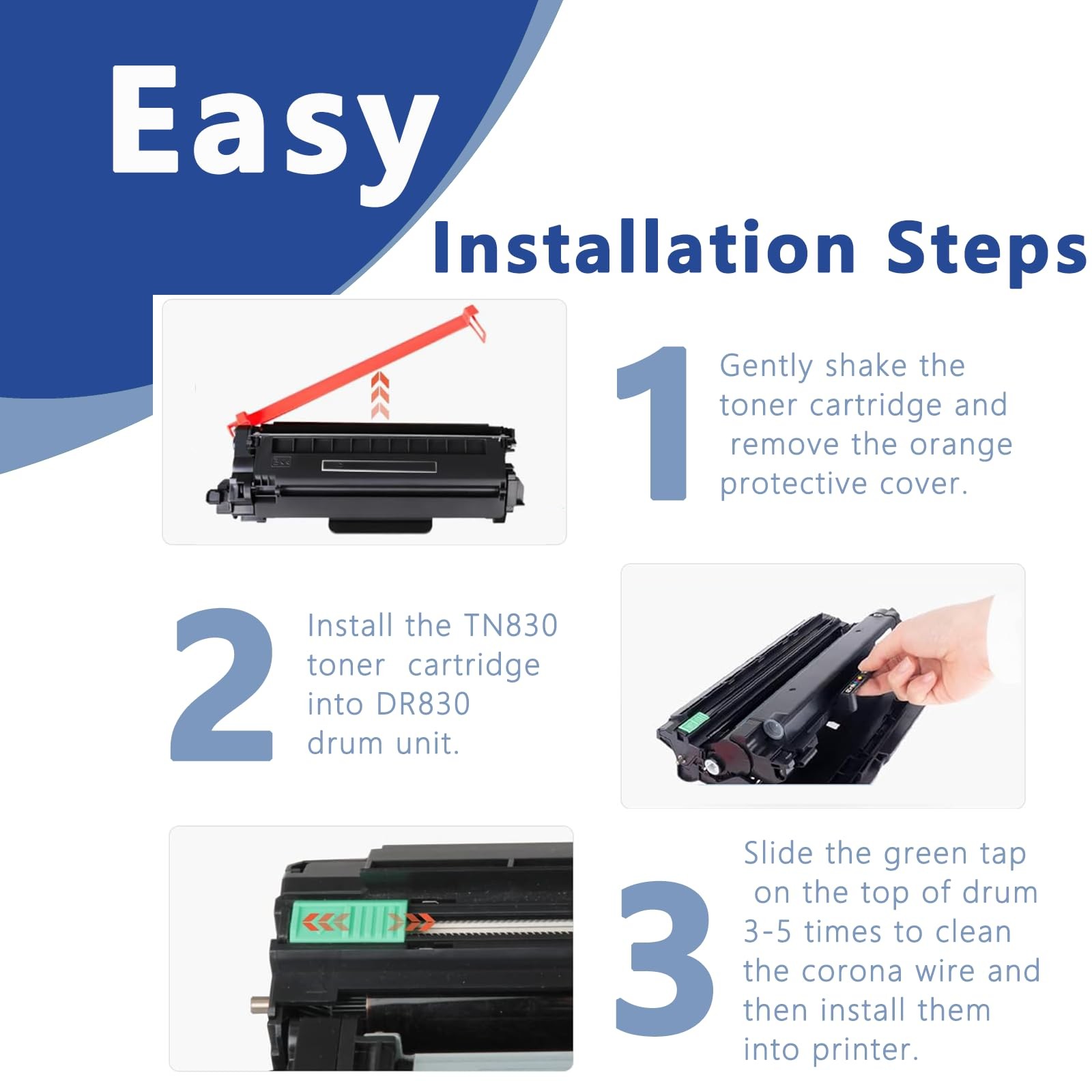 OKGO!INK DR830 Drum Unit Compatible Replacement for Brother DR830 DR 830 use …