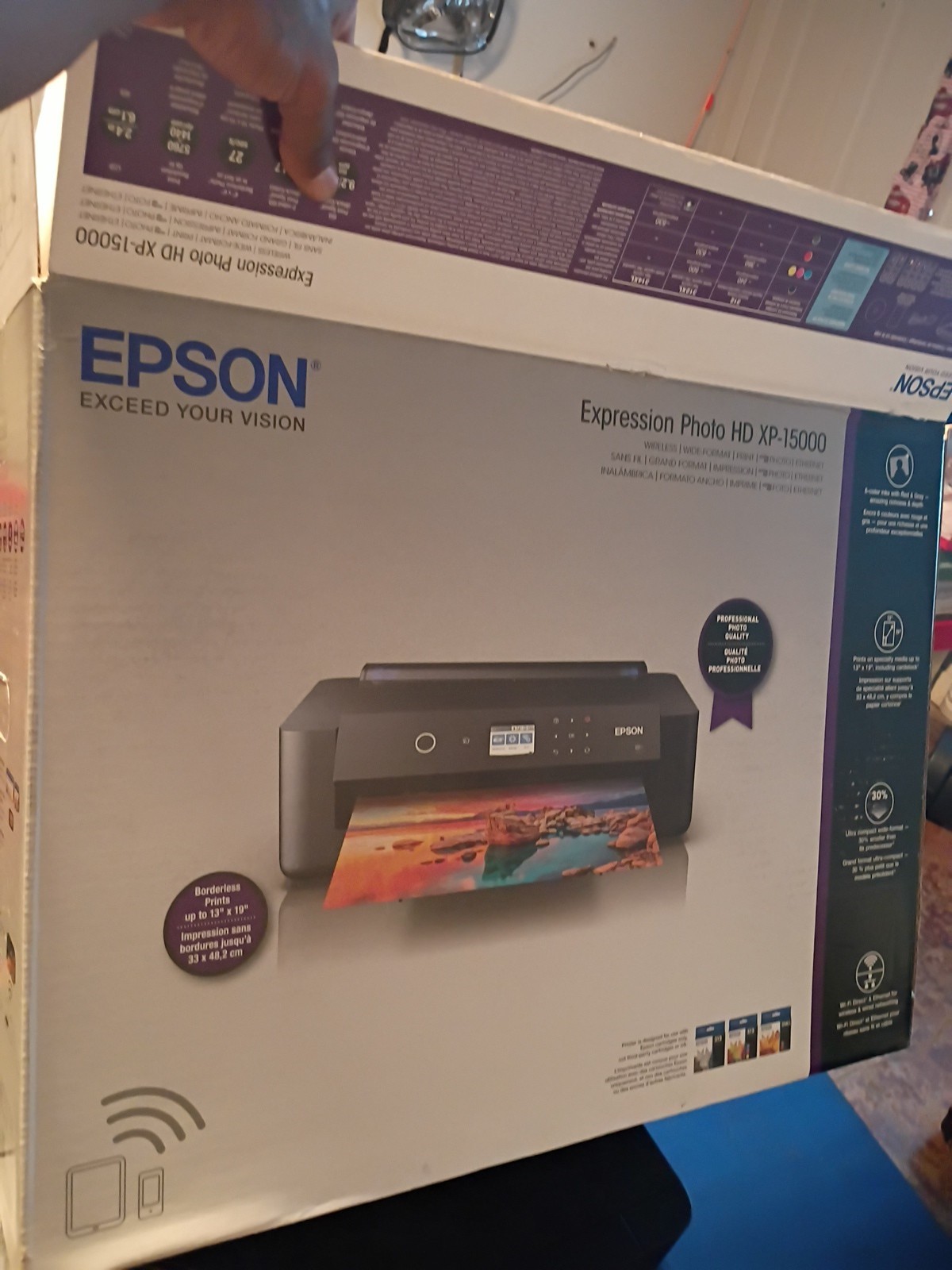 Epson Expression Photo HD XP-15000 Wide-format Printer – Black