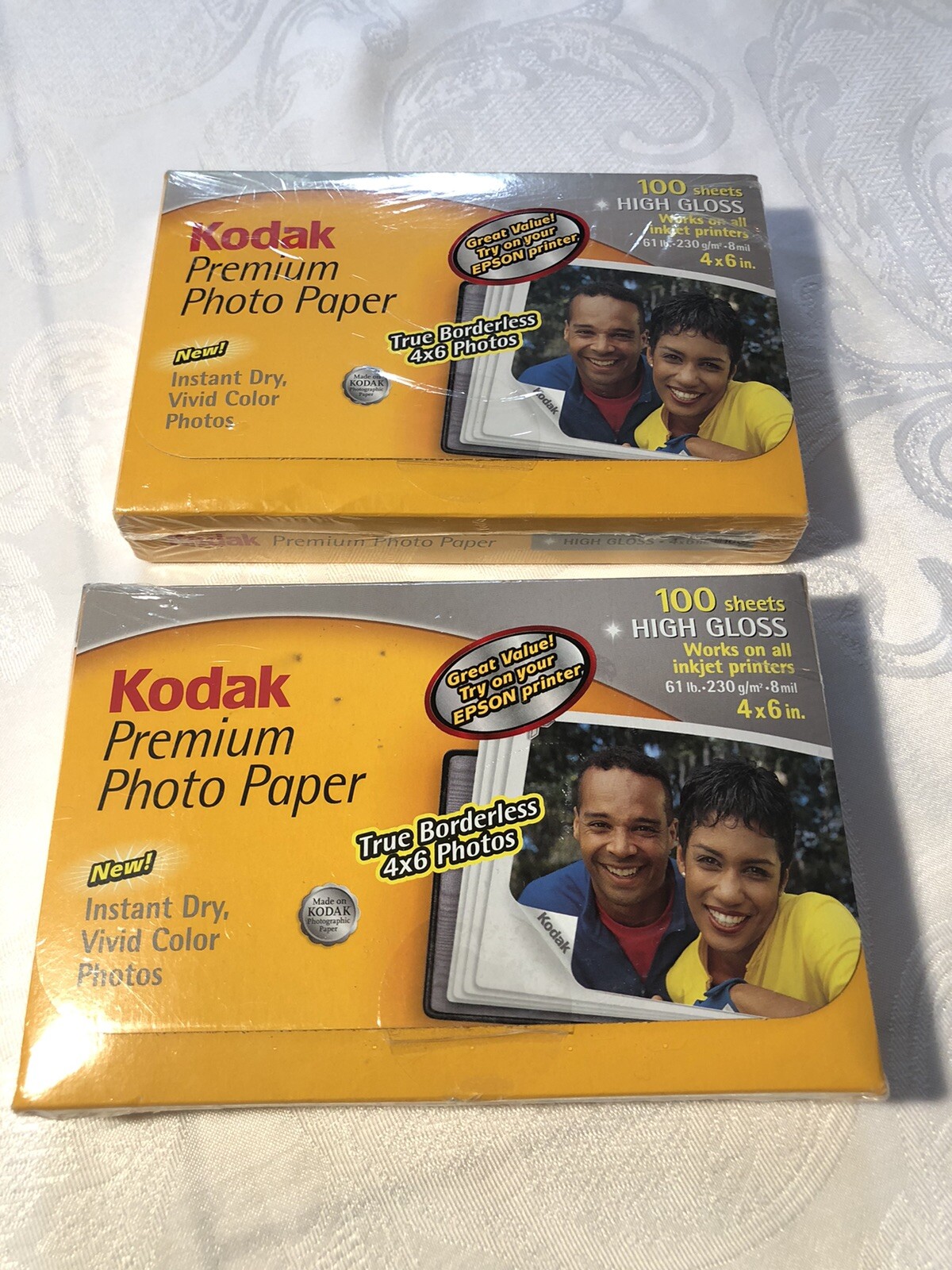 Kodak Premium Photo Paper High Gloss 4”x6” – 200 Sheets Inkjet Sealed