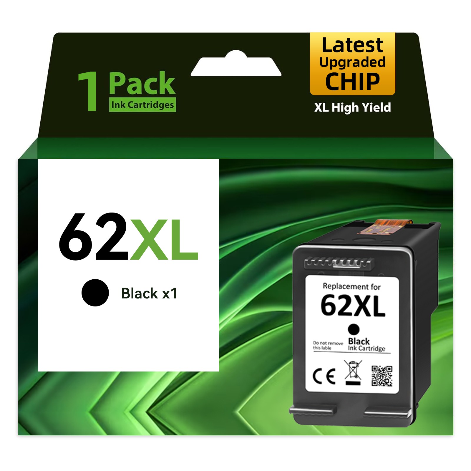 62XL (C2P05AN) Black 62XL (C2P07AN) Color Ink for HP Envy 7645 7640 5545 Printer
