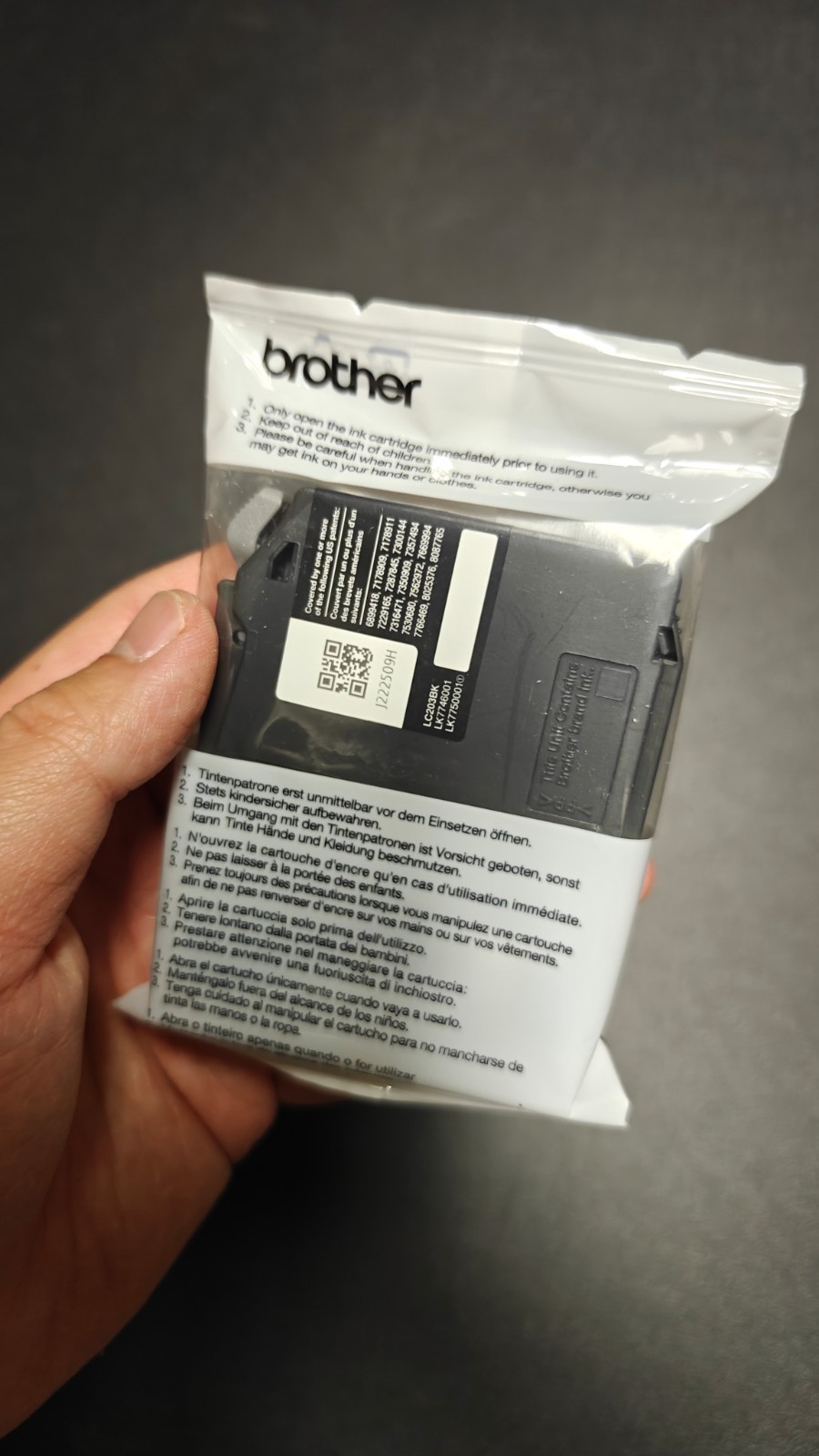 Open Box New Genuine Brother LC203XL Black 2PK Ink Cartridges Sealed Exp 09/2028