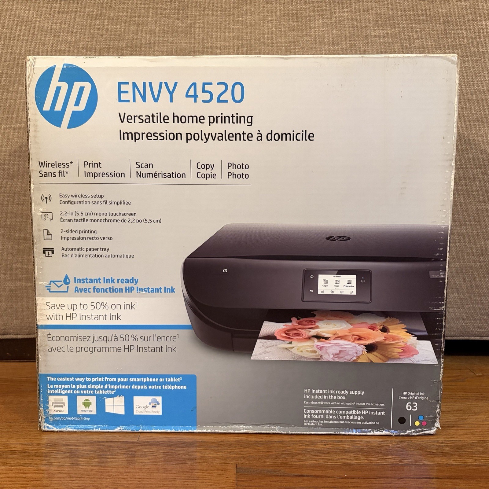 HP Envy 4520 Wireless All-in-One Photo Printer NEW Sealed in Original Box