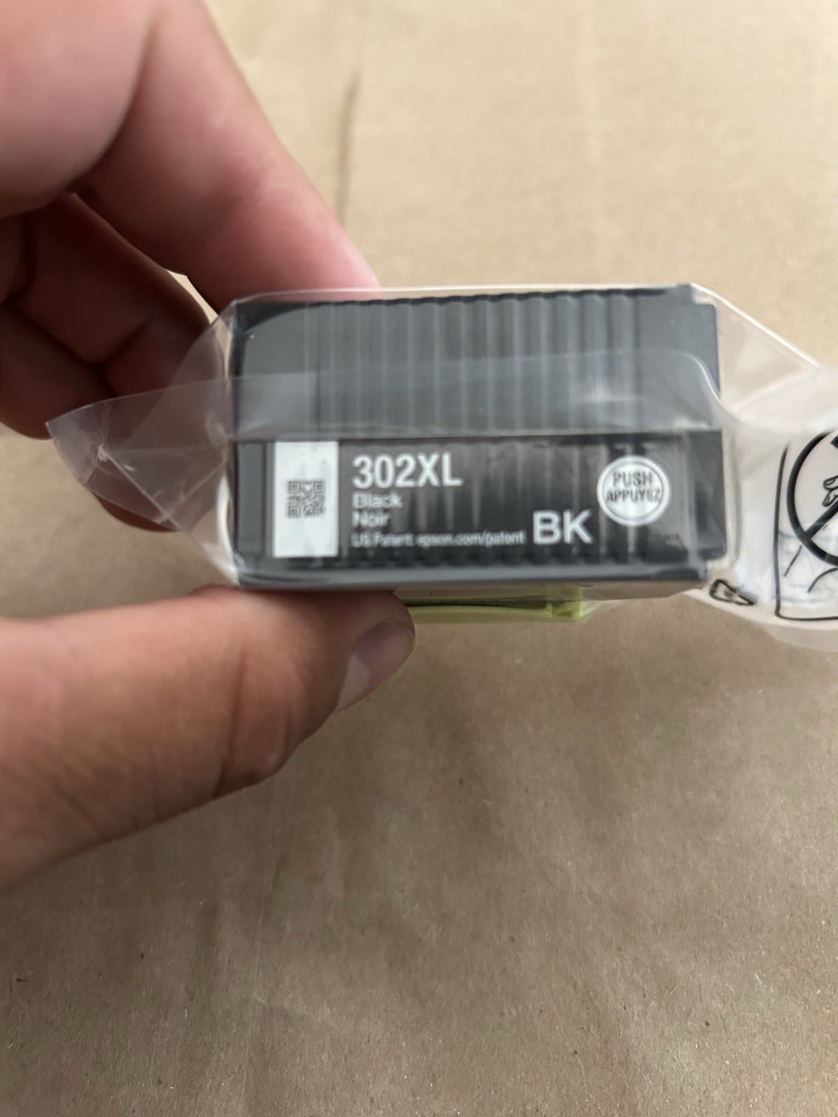 Epson 302XL BK Printer Ink Cartridges – BK Color Only, Expires 05/2028