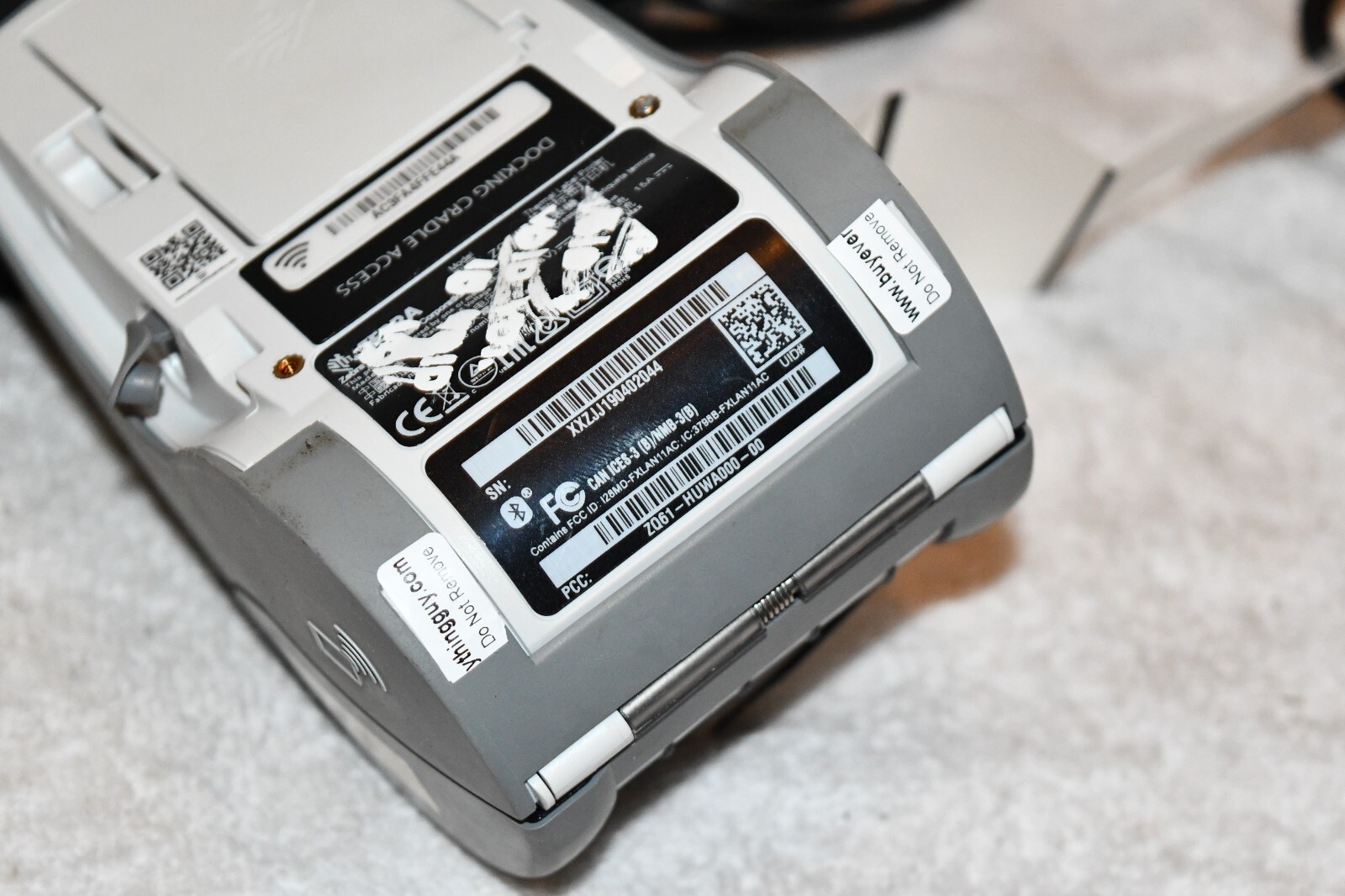 Zebra ZQ610 Direct Thermal Label Printer with A/C Adapter and Charged Battery w2