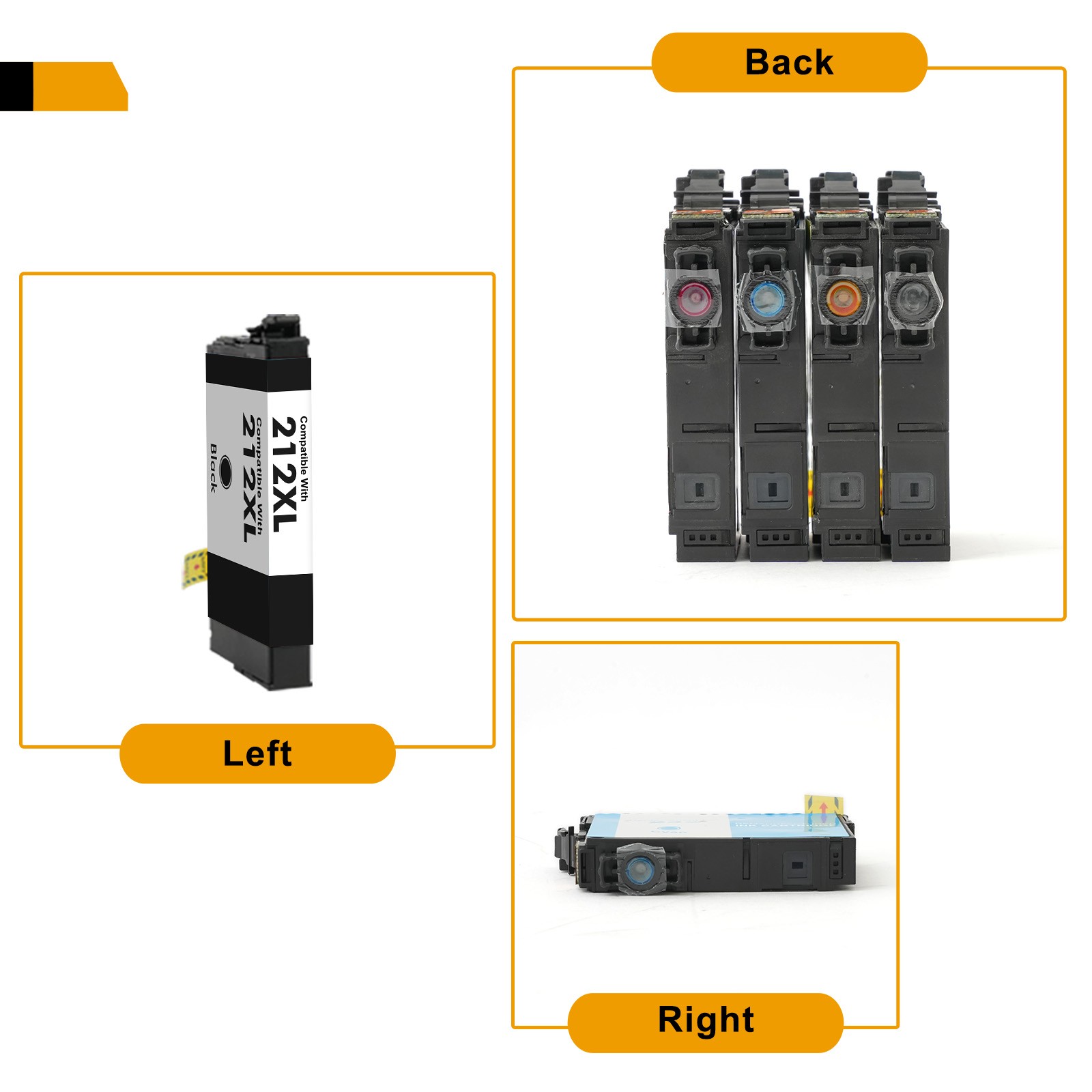 4P 212XL T212XL Ink Cartridges ForEpson WorkForce WF-2830 WF2850 XP4100 printer
