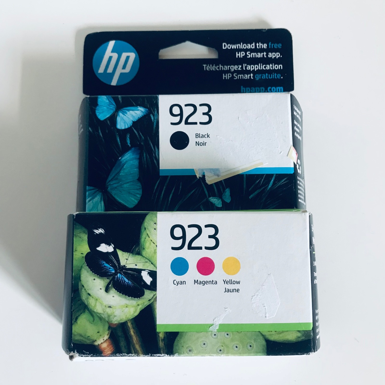 9/2025-2026 Genuine HP 923 Ink Cartridges 4 PACK B/C/M/Y 6C3Y6LN OEM Sealed Box