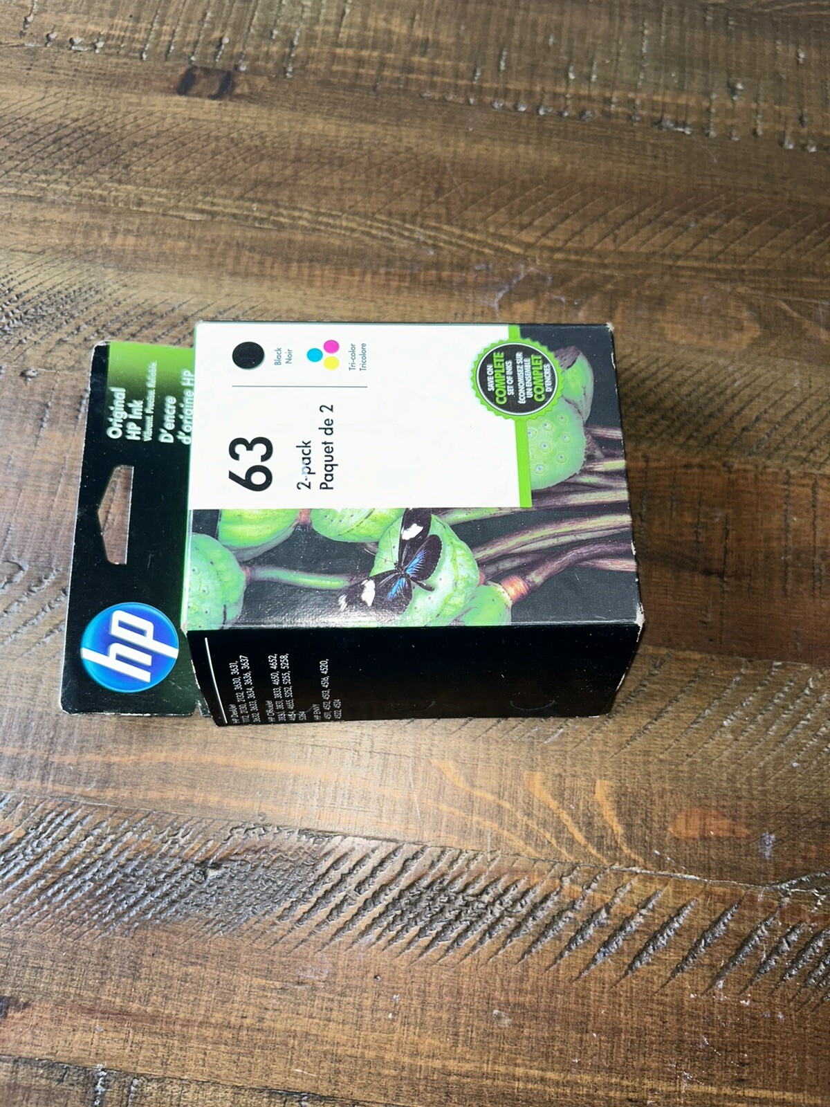 Expired HP 63 Black Tricolor Ink Cartridge New In Box Unopened Expired Oct 2021