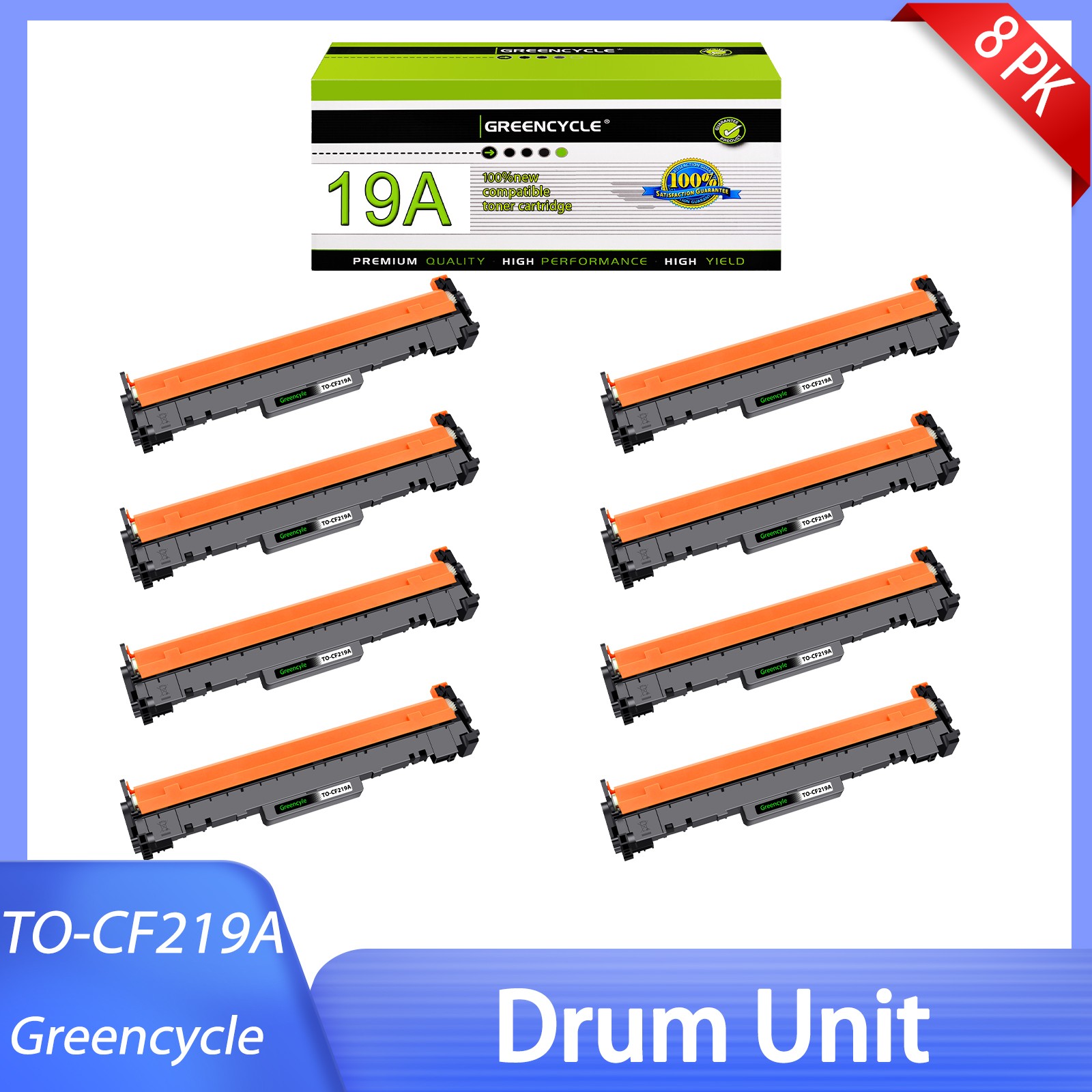 8PK CF219A 19A Imaging Drum Unit For HP LaserJet Pro M102a MFP M130nw MFP M130fn