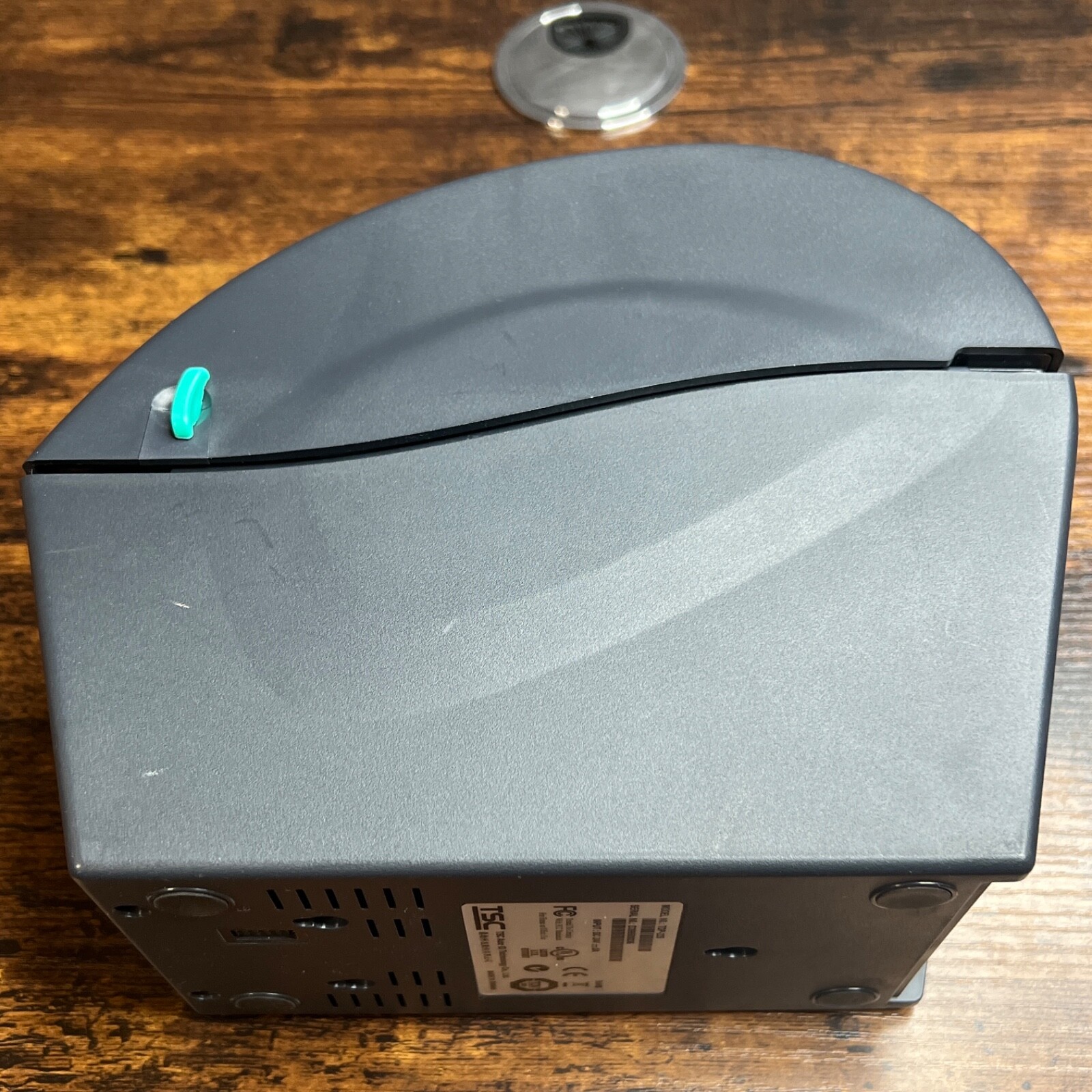 TSC TDP-225 Direct Thermal Printer Gray *NO AC Adapter Charger* UNTESTED