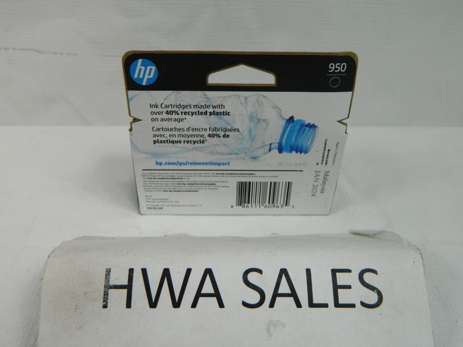 Genuine HP 950 CN049AN Black Ink Cartridge 2022-2024 NEW OEM SEALED