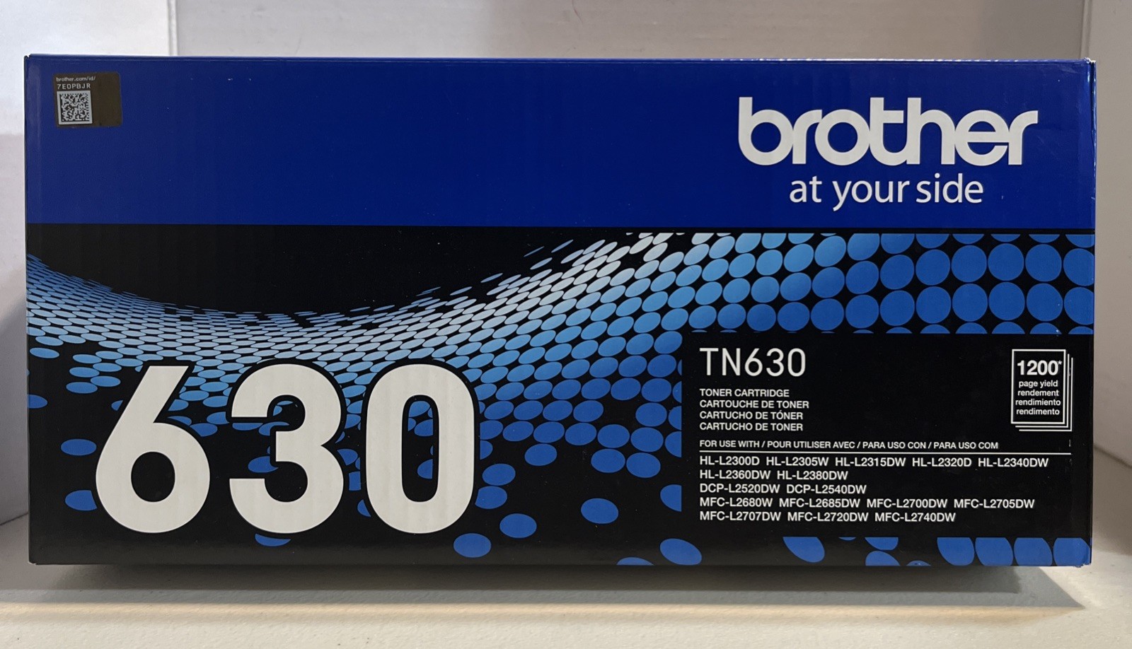 Brother TN-630 Genuine OEM BLK Toner Cartridge 1200 Page Yield Sealed NEW “BR”