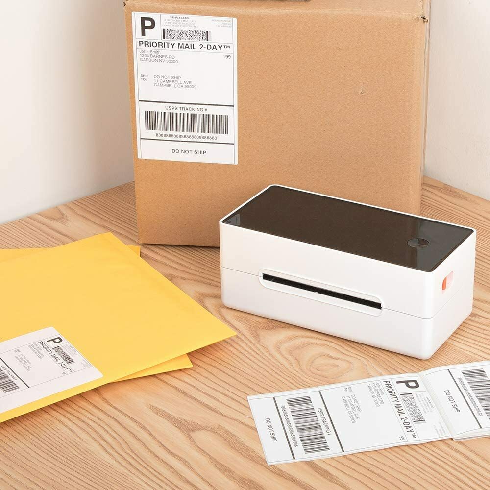 Phomemo 4×6 Thermal Shipping Labels Pack of 500 for Printer Fan-fold Paper