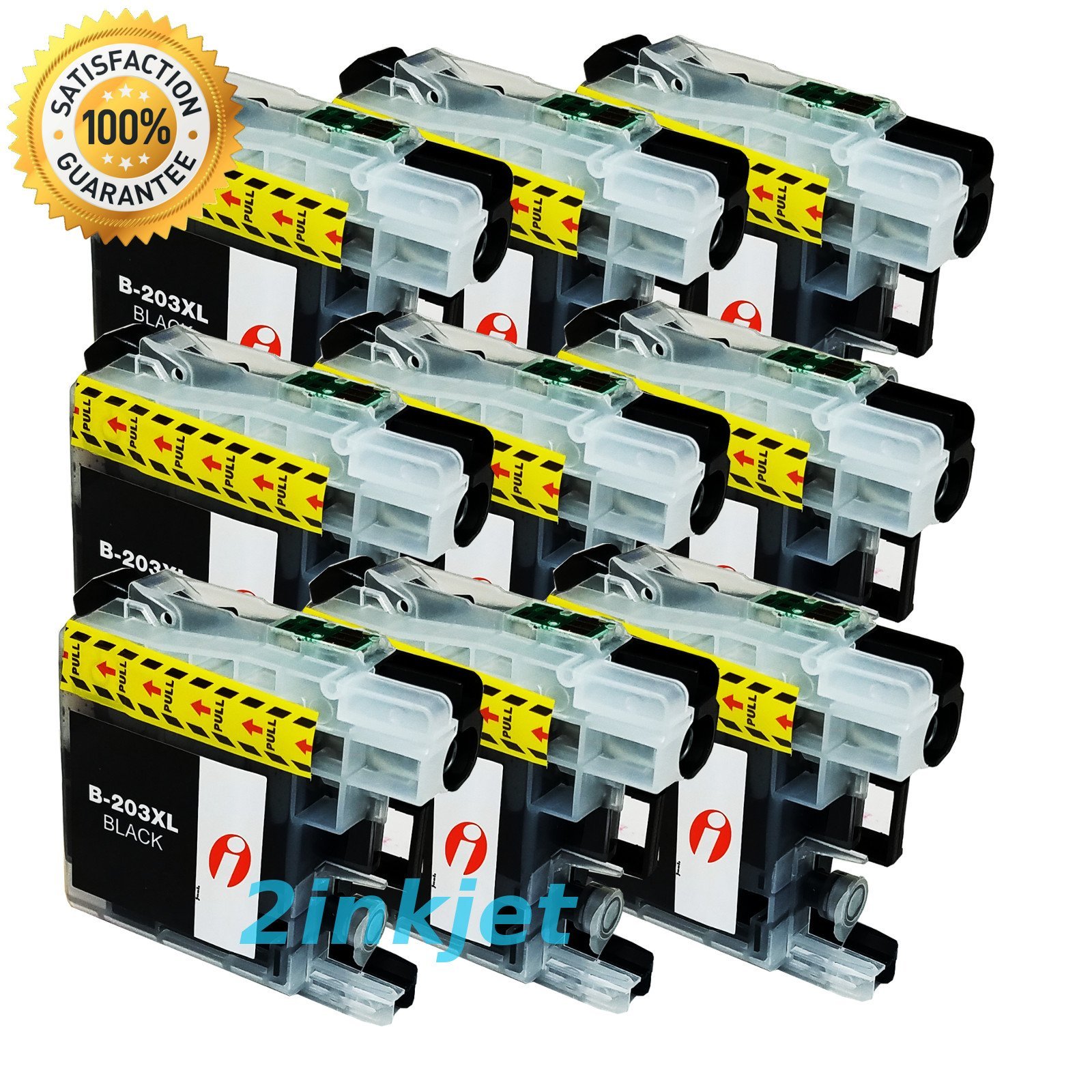 9pk LC-203 LC203 XL Black Ink For Brother MFC-J460dw MFC-J480dw MFC-J485dw LC201