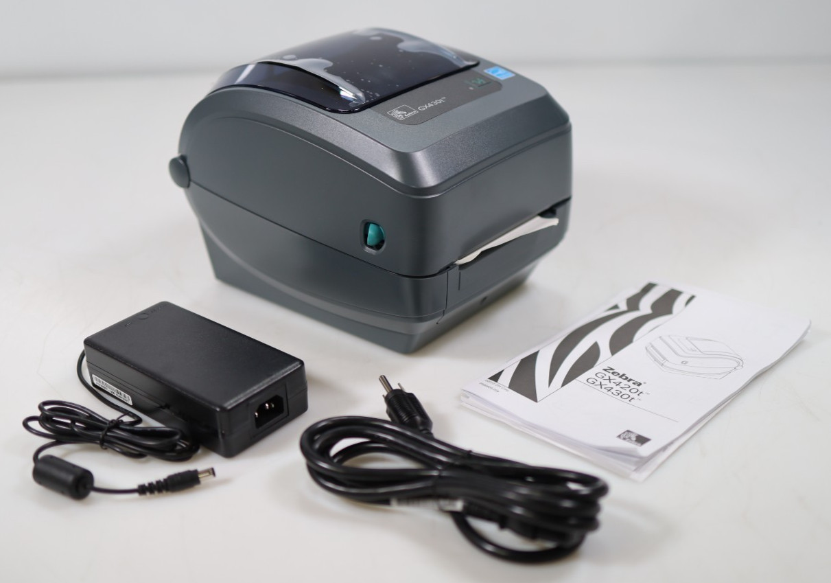 NEW Zebra GX430t 300 DPI Thermal Transfer Desktop Printer USB Serial Ethernet