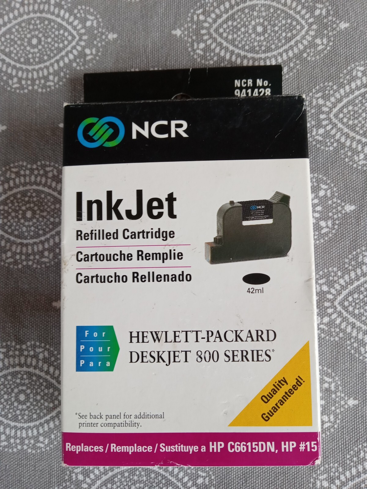 NCR Ink Jet Refilled Cartridge for Hewlett Packard Deskjet 800 Series
