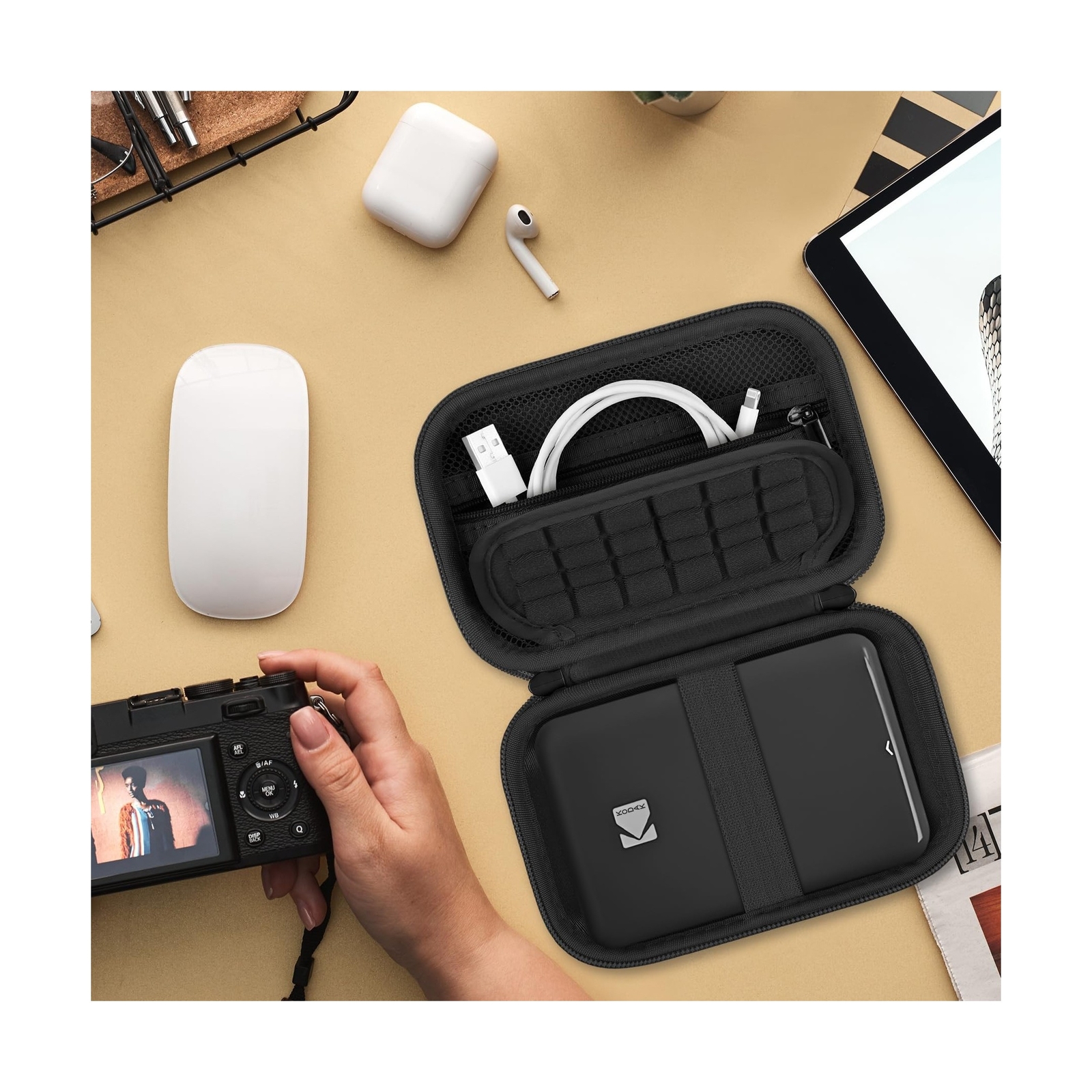 Hard Carrying Case for KODAK Step Color Instant Photo Printer, Wireless Bluet…